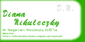 diana mikuleczky business card